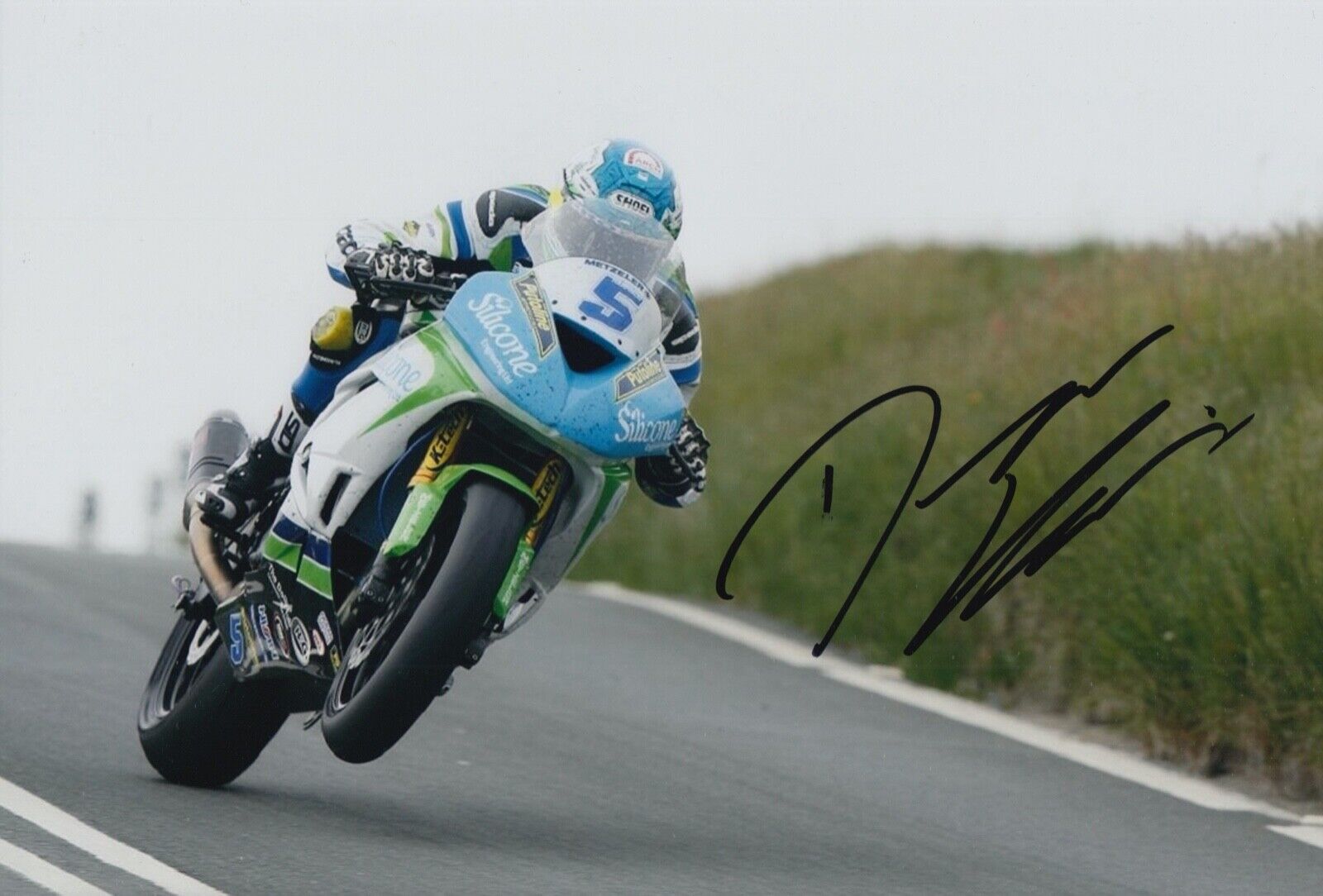 DEAN HARRISON HAND SIGNED 12X8 Photo Poster painting ISLE OF MAN TT AUTOGRAPH 6