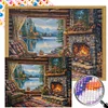 (65*50cm)House - Round AB Drill Diamond Painting