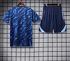 2025/2026 Real Madrid Pre-Match Training Blue Shirt+Shorts 1:1 Thai Quality