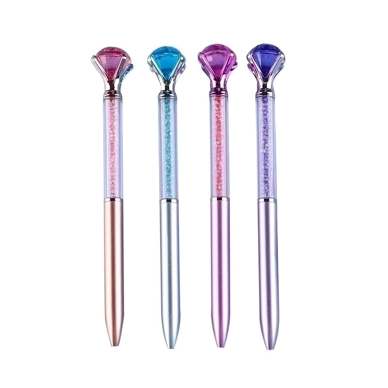 New Imitation Metal Rod Great Diamond Ballpoint Pen