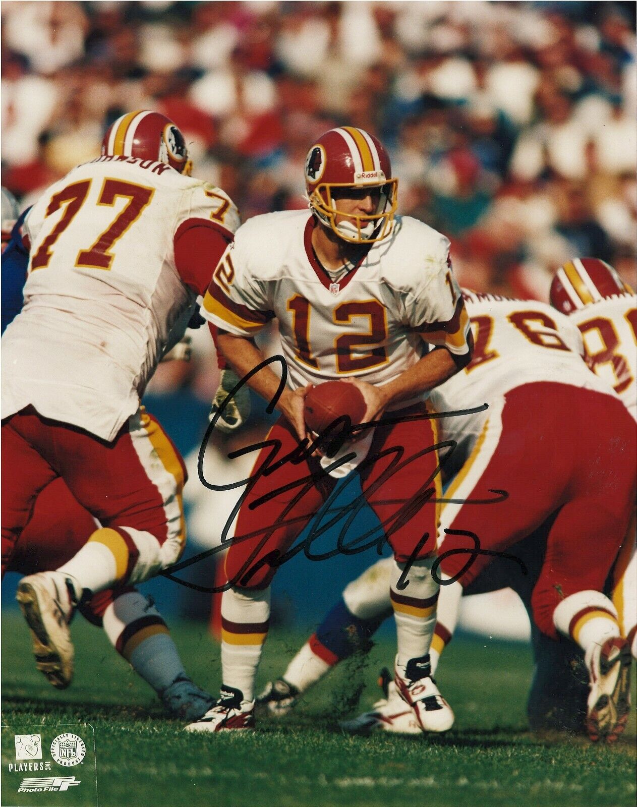 GUS FREROTTE WASHINGTON REDSKINS RARE SIGNED Photo Poster painting