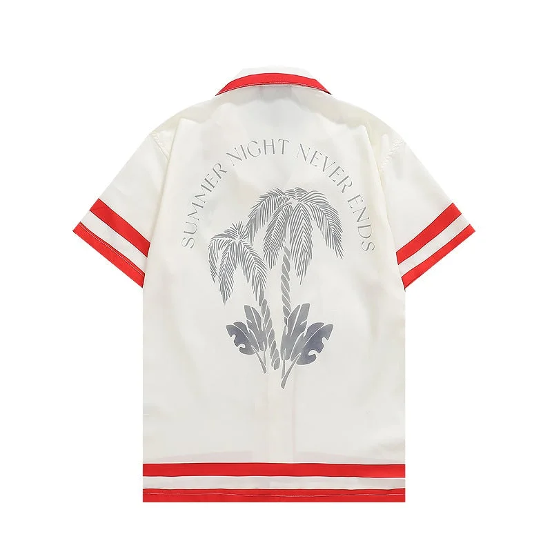Casablanca 2023SS New Product Silk Short Sleeve Shirt