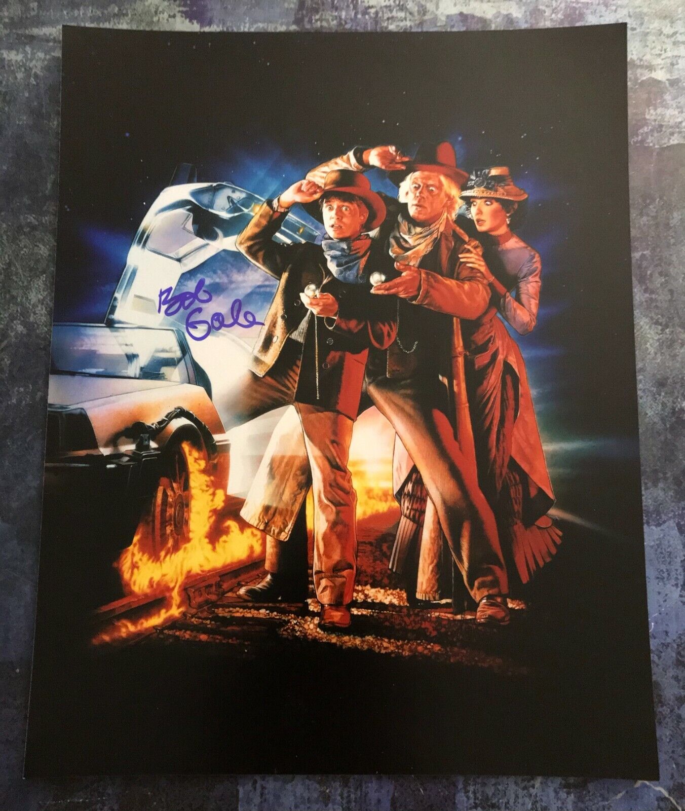 GFA Back to the Future Writer * BOB GALE * Signed 11x14 Photo Poster painting B4 COA