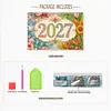 2027 New DIY Diamond Painting Wall Calendar Kit 12-Month Flip Calendar Design Home Decor