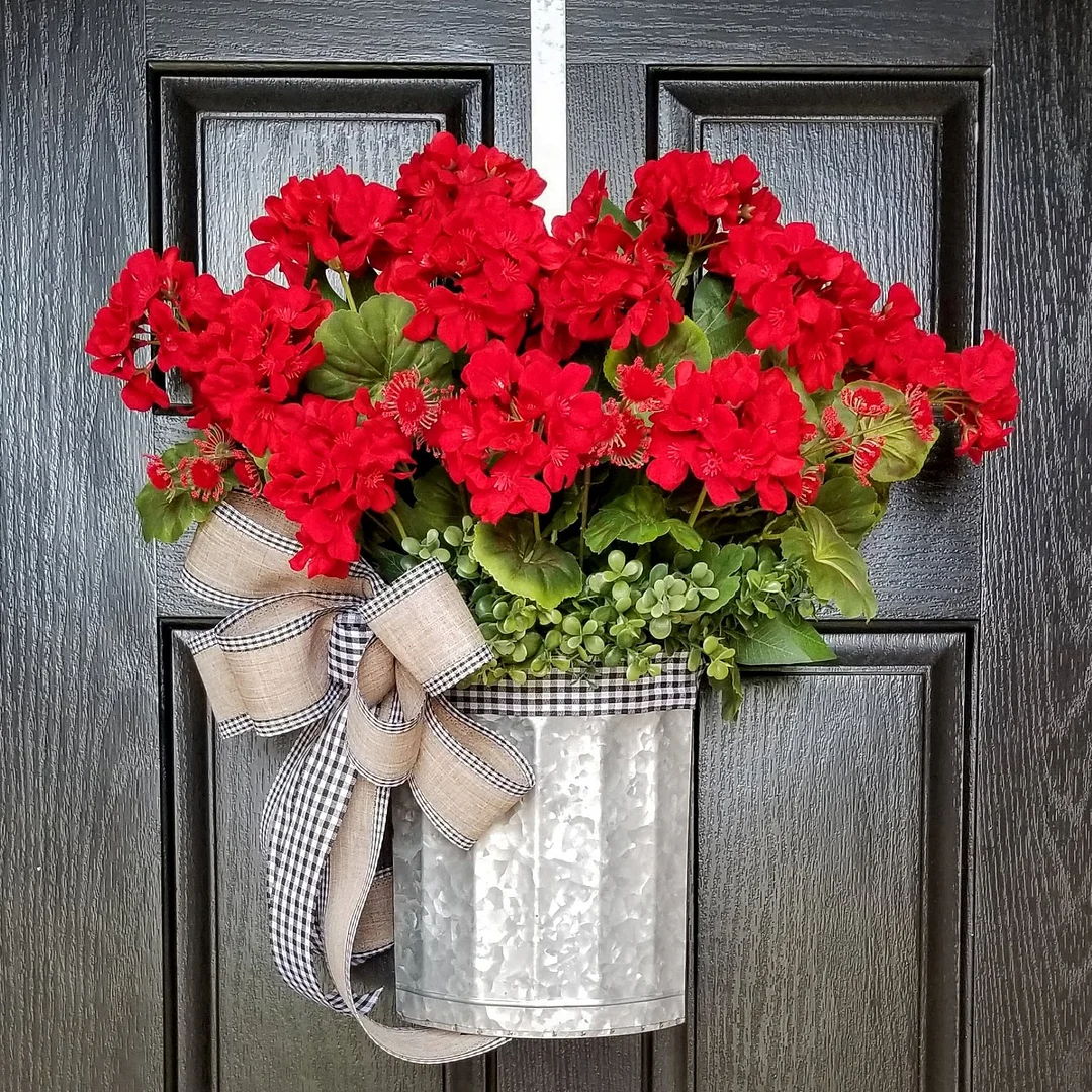 💐🎉 Geraniums basket Wreaths💐(🎁Easter Hot Sale- 45%OFF🎁)