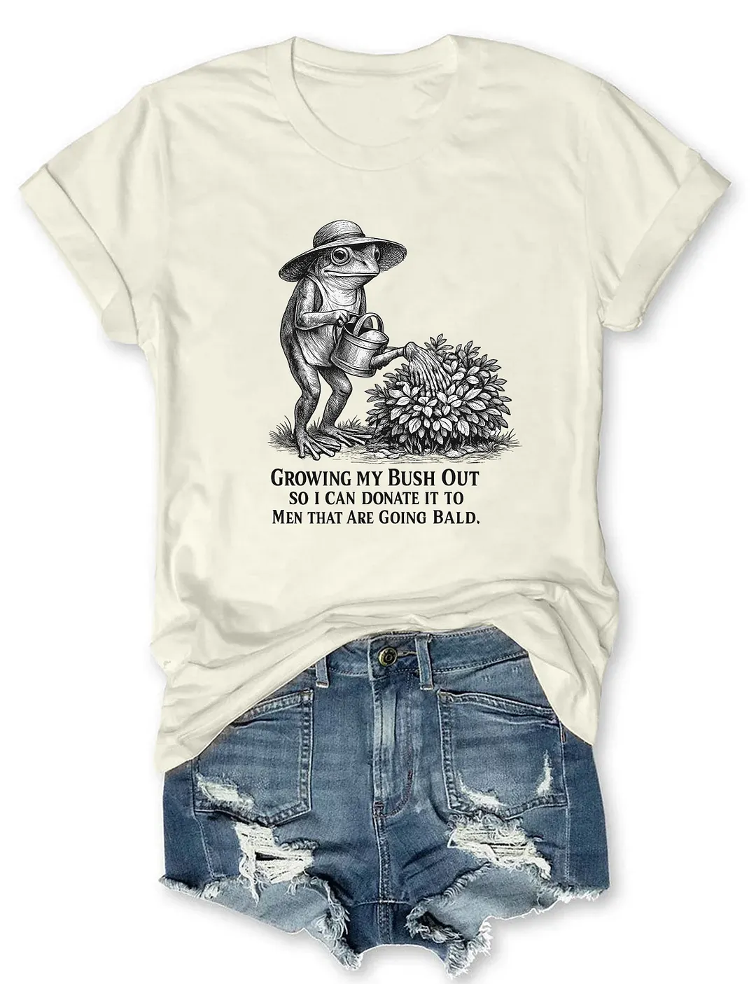 Funny Frog Gardening T-shirt