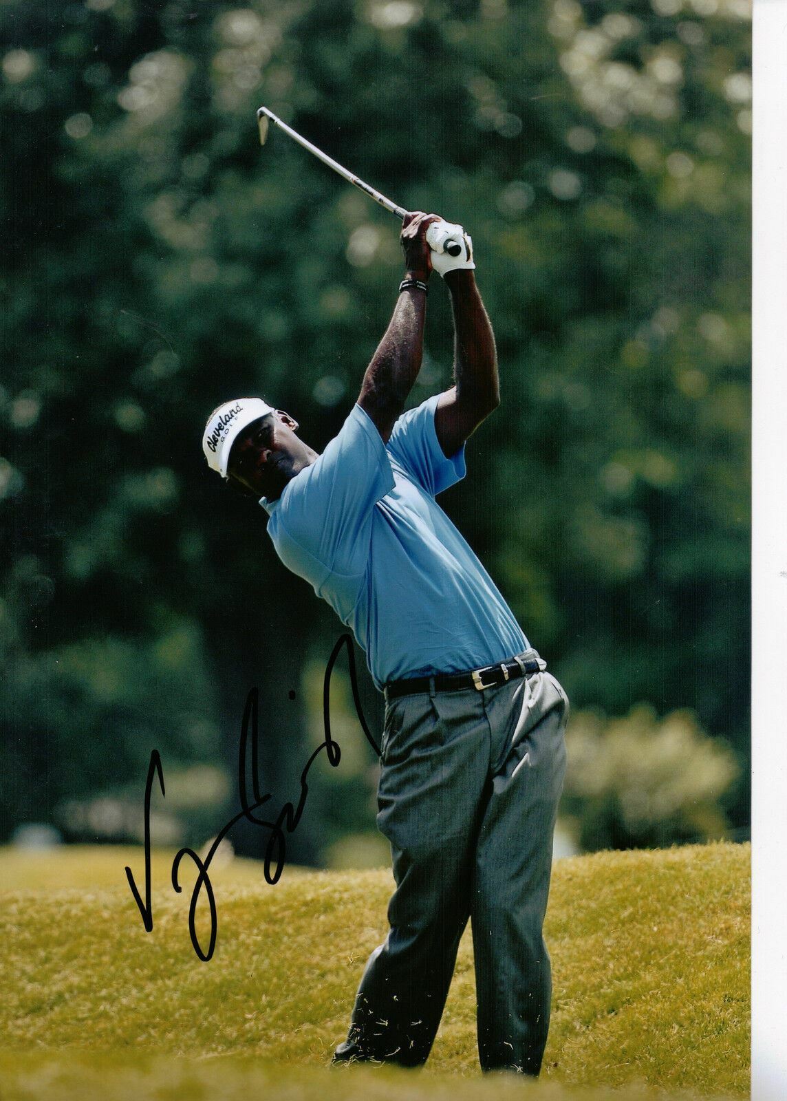 Vijay Singh Genuine Hand Signed 12x8 Photo Poster painting MAJOR WINNER (3078)