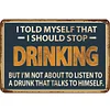 Drinking - Metal Tin Signs(8*12Inch/12*16Inch) - Bar