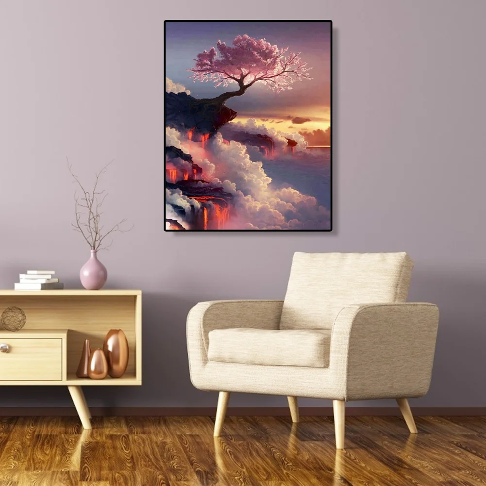 Flower on Clouds - Paint By Number(40*50cm)