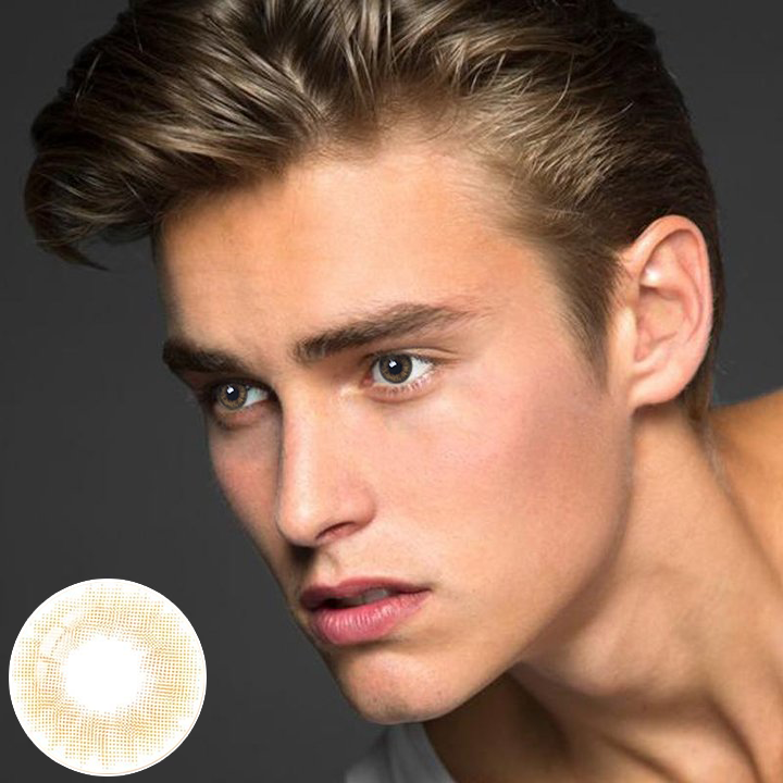 Men's REAL HAZEL Colored Contacts