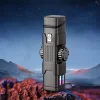 Decompression Fidget Gyro Windproof Luminous Dual Arc Pulse Lighter