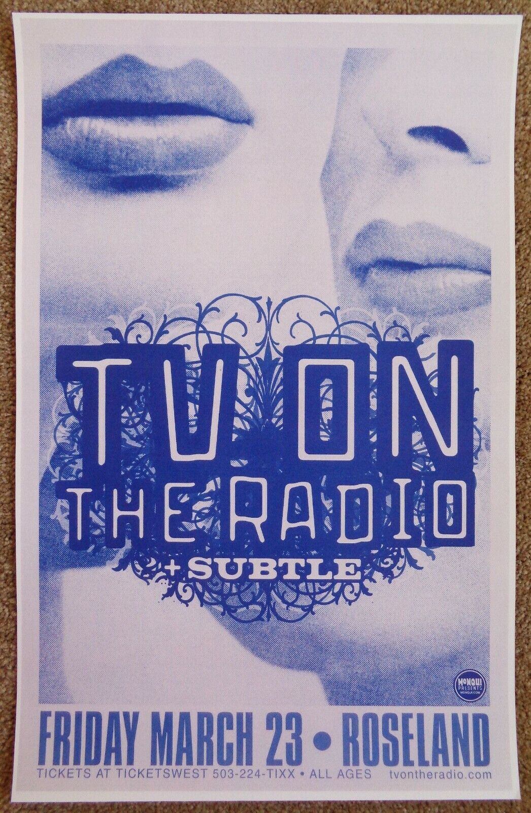 TV ON THE RADIO 2007 Gig POSTER Portland Oregon Concert