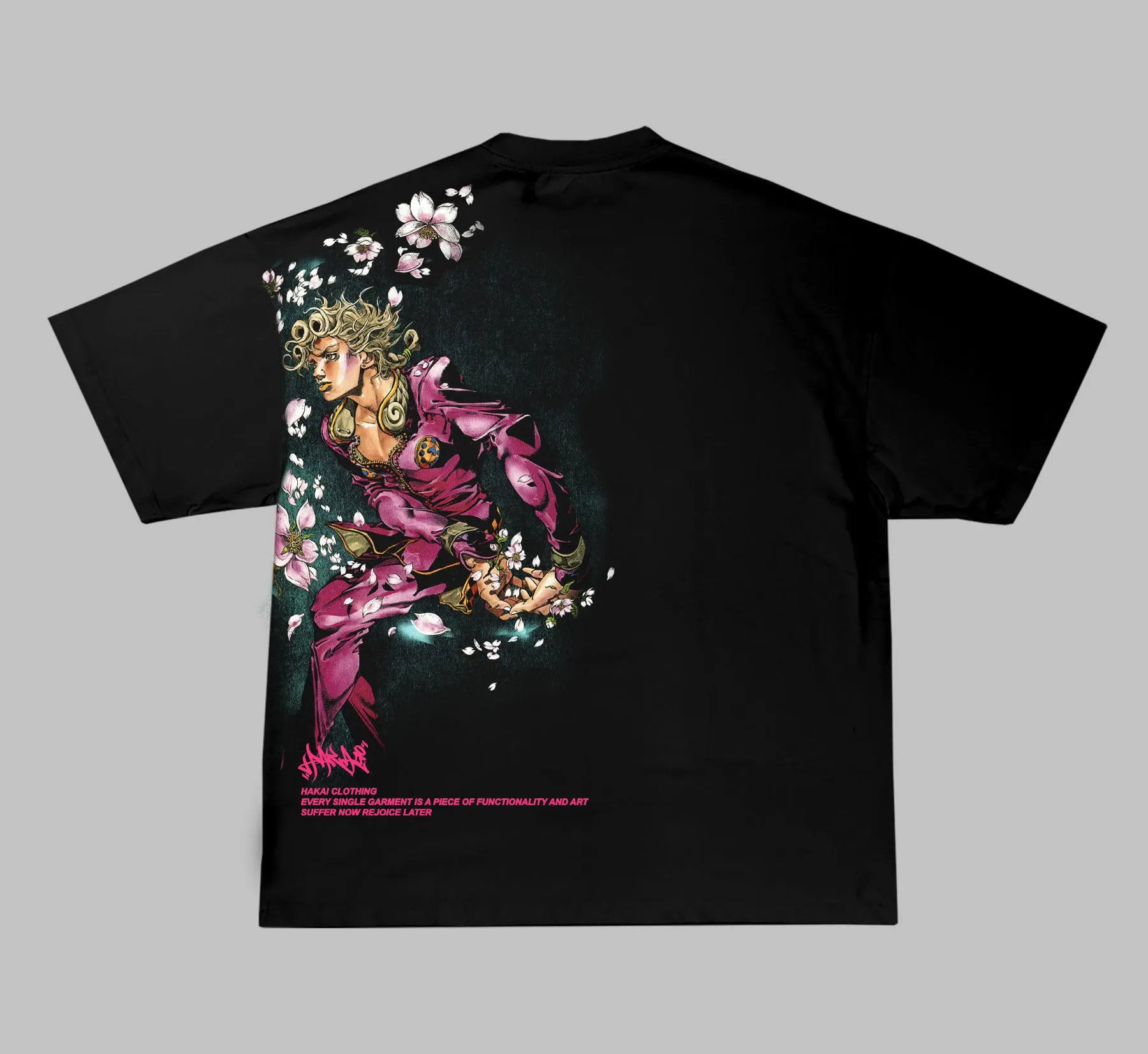 Giorno Giovana Black Printed Tshirt
