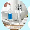 Nutcracker Acrylic Soap Pump Dispenser Refillable Gel Liquid Container for Home