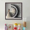 Piano Girl - 14CT Stamped Cross Stitch - 40*40cm