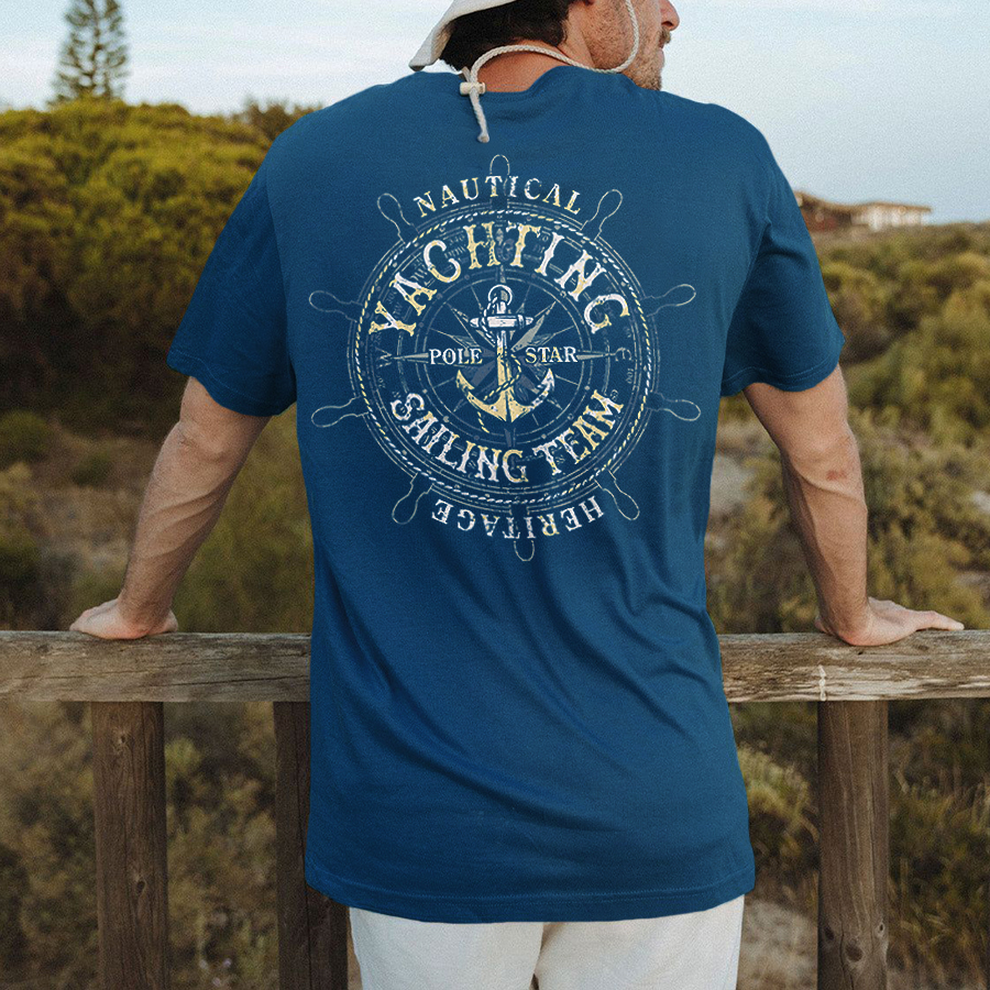 Men's Viking Yachting Sailing Team Printed Men's T-shirt / Rvogue / Rvogue