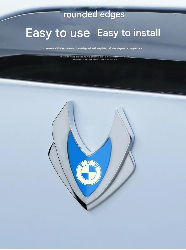 Automotive zinc alloy shield emblem(2PCS)