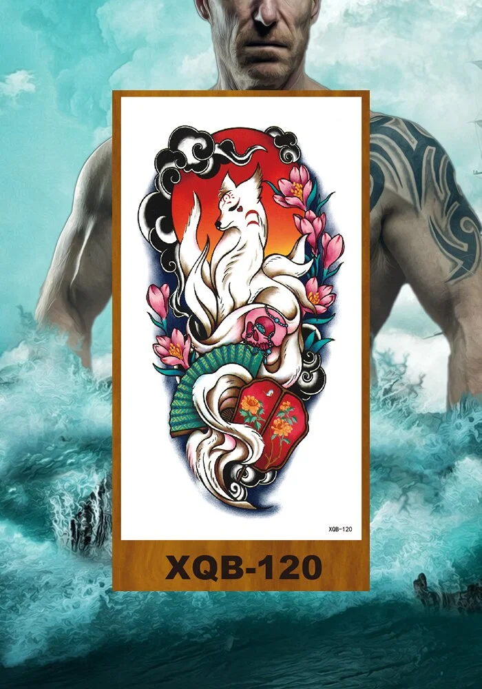 Temporary Tattoo Sticker Man Woman Arm Body Art Fake Tatoo Buddha Bodhisattva Believer Religion Valkyrie Female Warrior Goddess