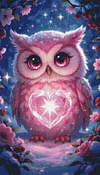 Luxury AB Velvet Diamond Painting Kit - Owl