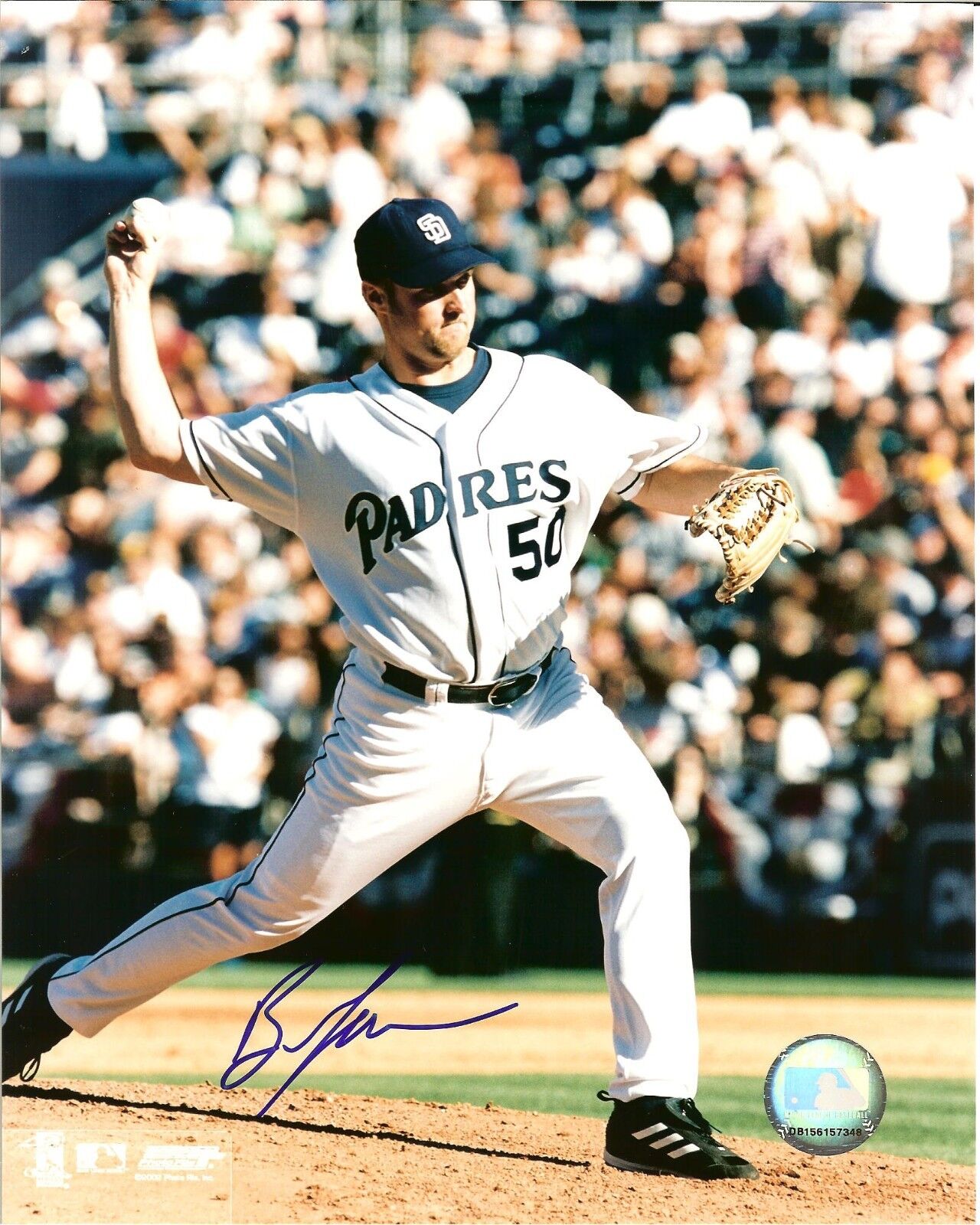 Brian Lawrence Autographed 8x10 San Diego Padres#S1104