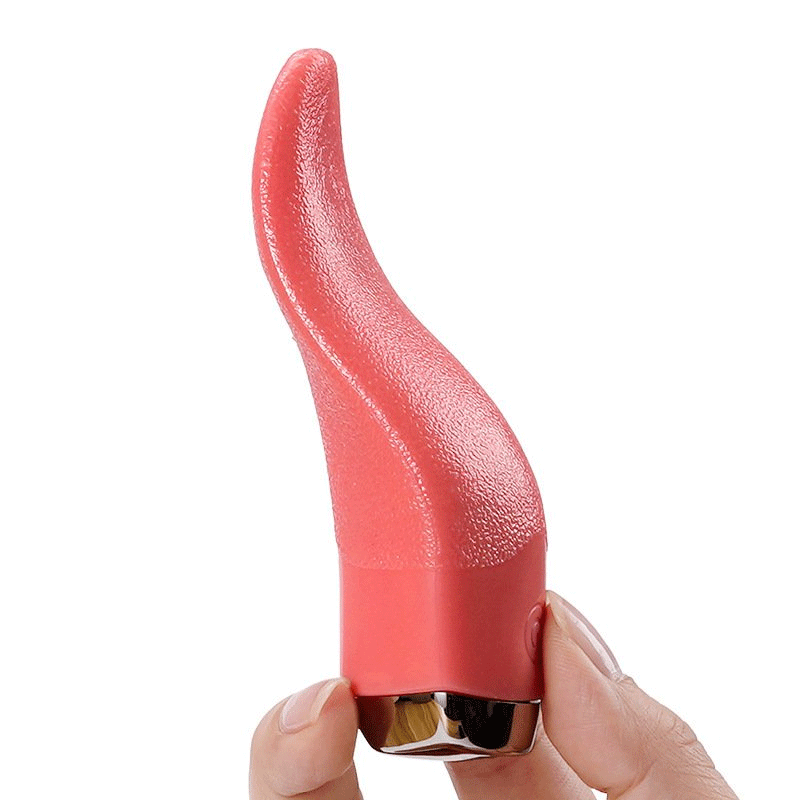 Tongue Licking Vibrator For Women G Spot Clitoral Stimulator - Rose Toy