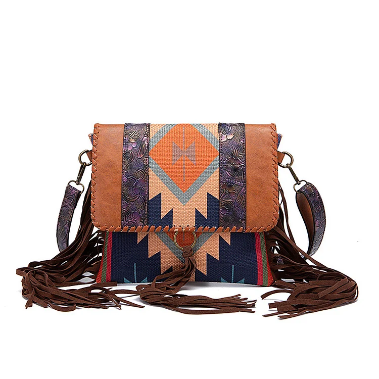 Vintage Bohemian Handwoven Crossbody Bag