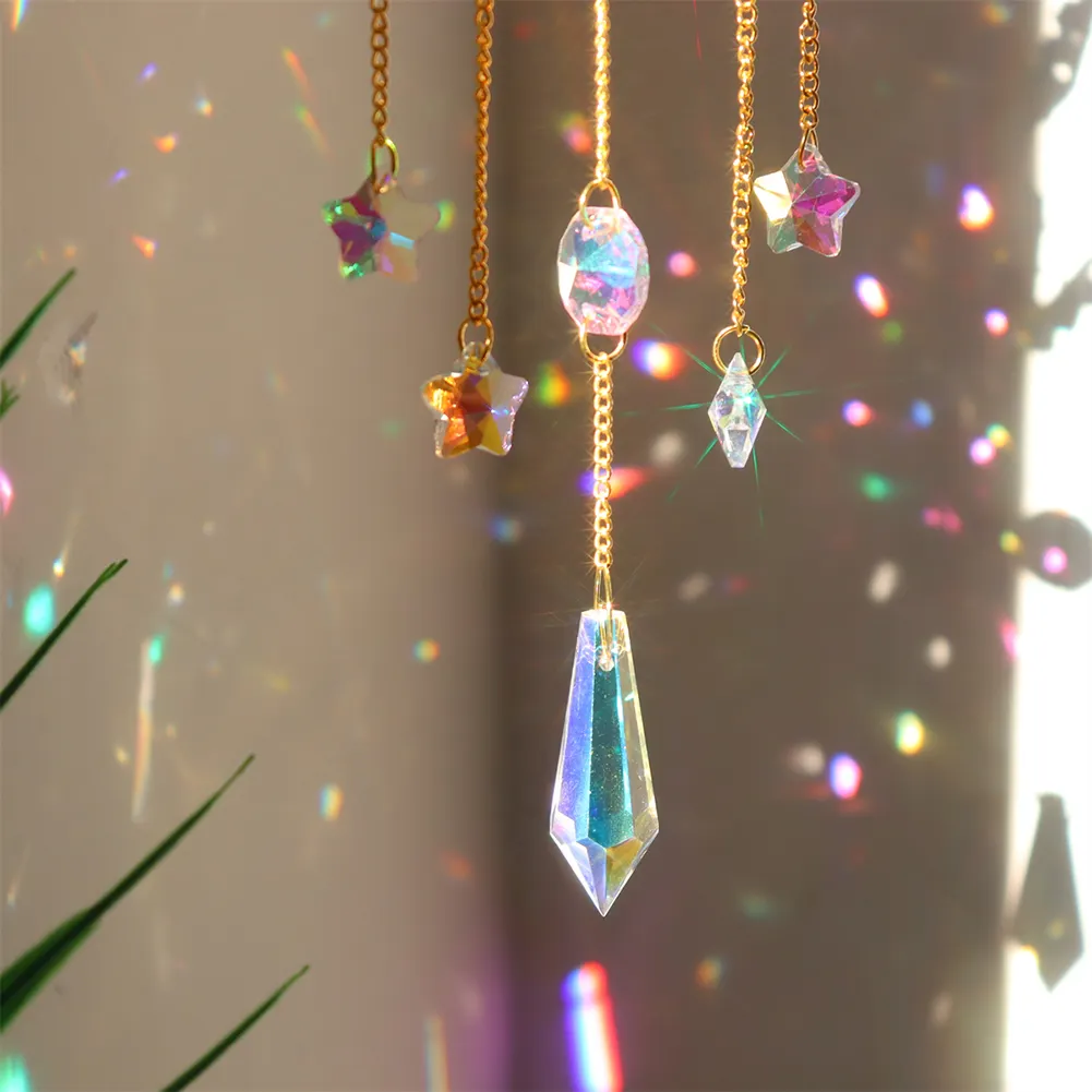 Colorful Beads Crystal Light Catching Jewelry Window Accessories for Living Room