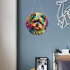 DIY Crystal Diamond Painting Double Sided Effect  Dog Pendant Home Garden Hanging Kit