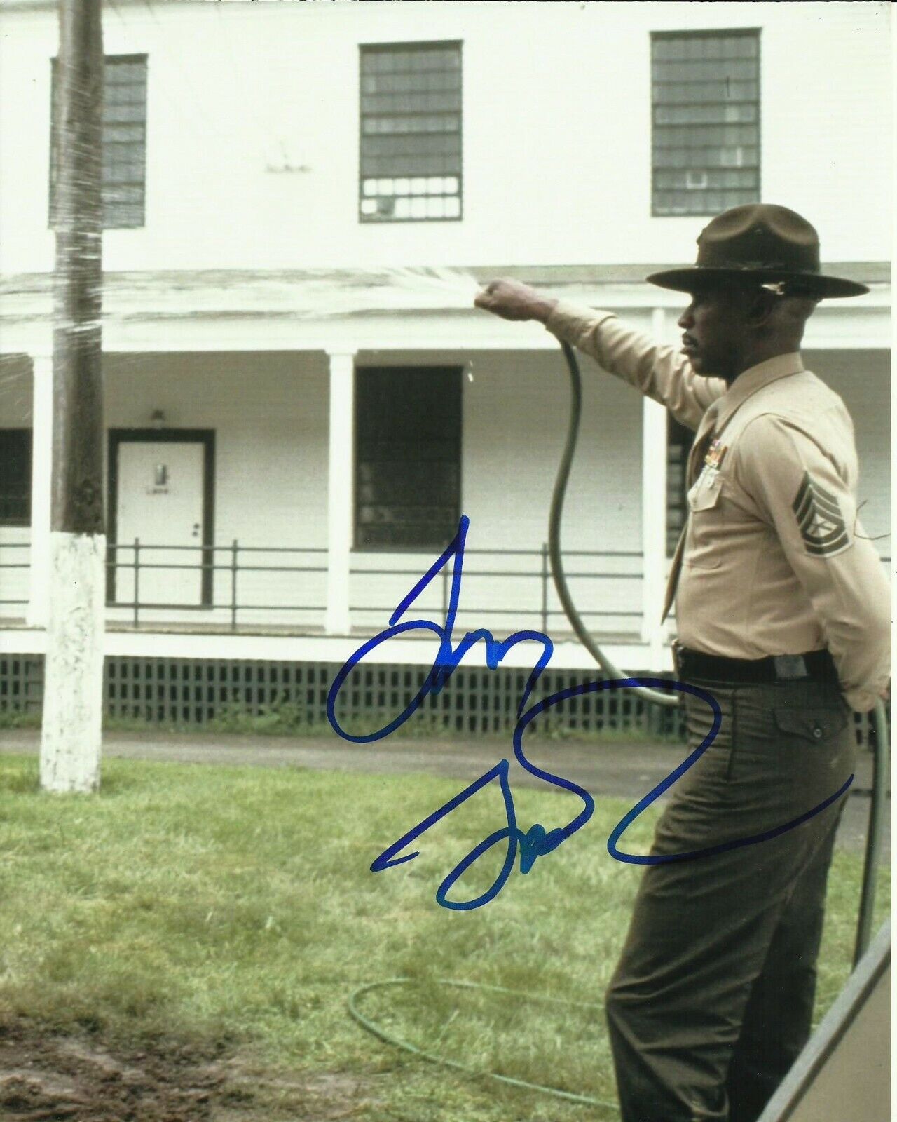 LOUIS GOSSETT JR SIGNED AN OFFICER AND A GENTLEMAN Photo Poster painting UACC REG 242