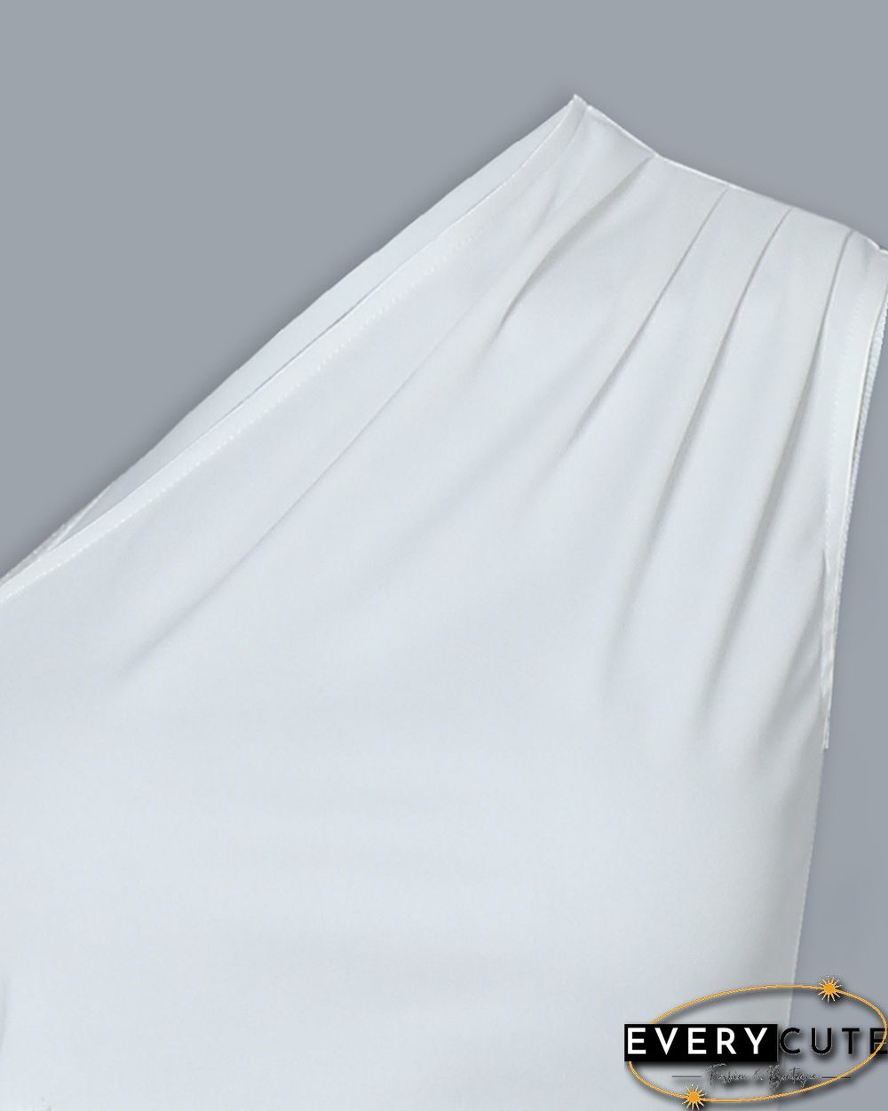 One Shoulder Tied Detail Top & High Waist Pant Sets