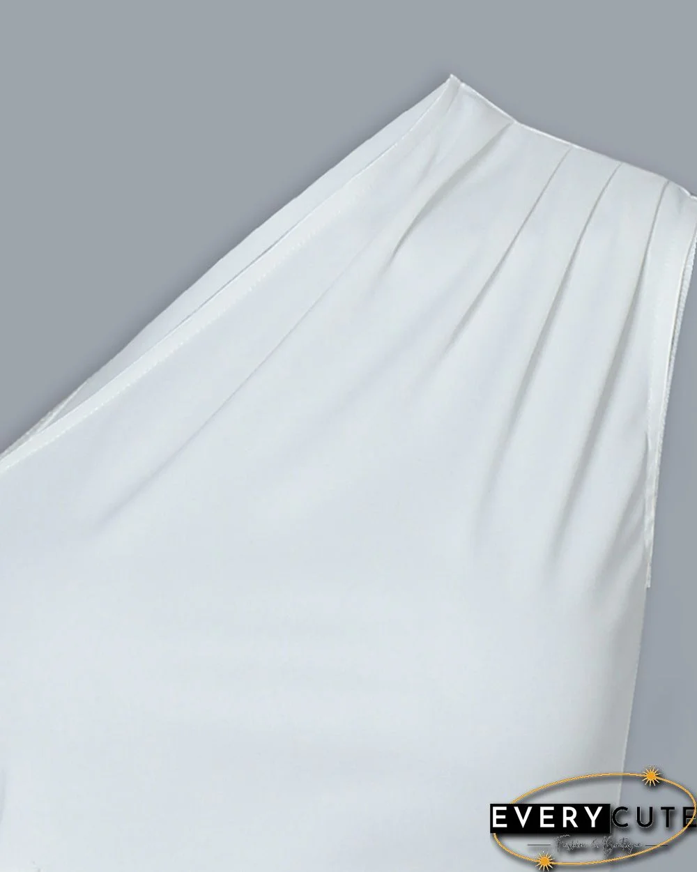 One Shoulder Tied Detail Top & High Waist Pant Sets