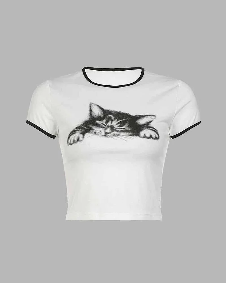 Kitten Face Baby T-Shirt