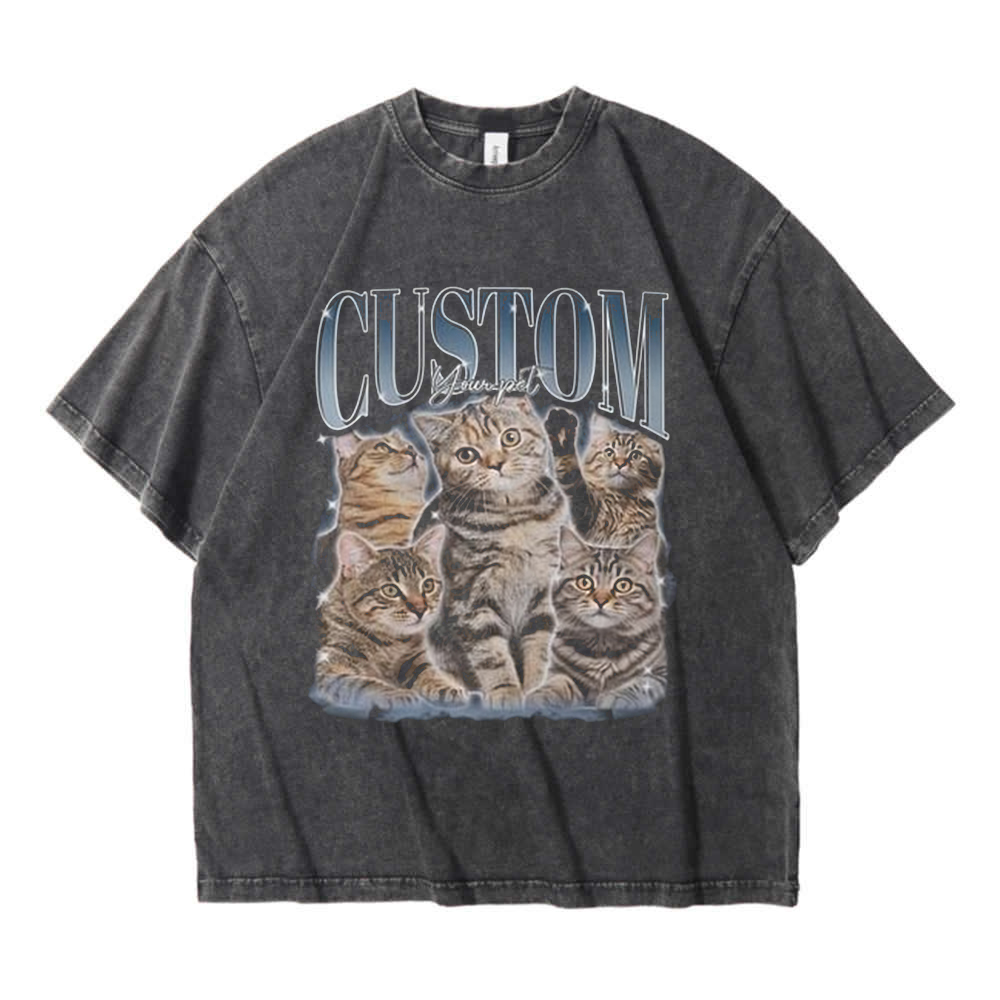 Custom Pet Mugshot Shirt – Funny Personalized T-Shirt with Pet Photo in ...