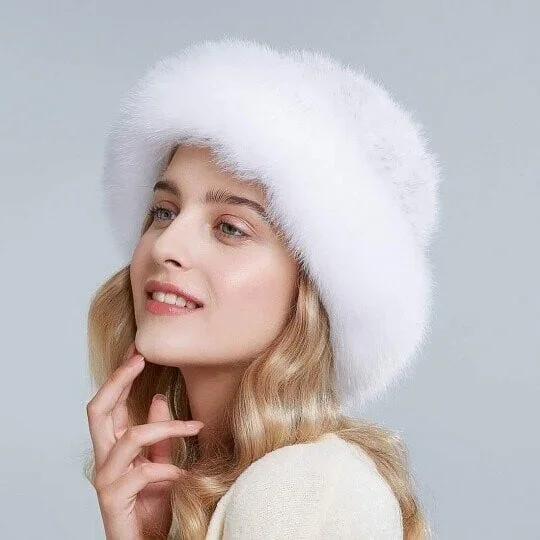 Keep Warm Simulated Mink Fur Winter Hats