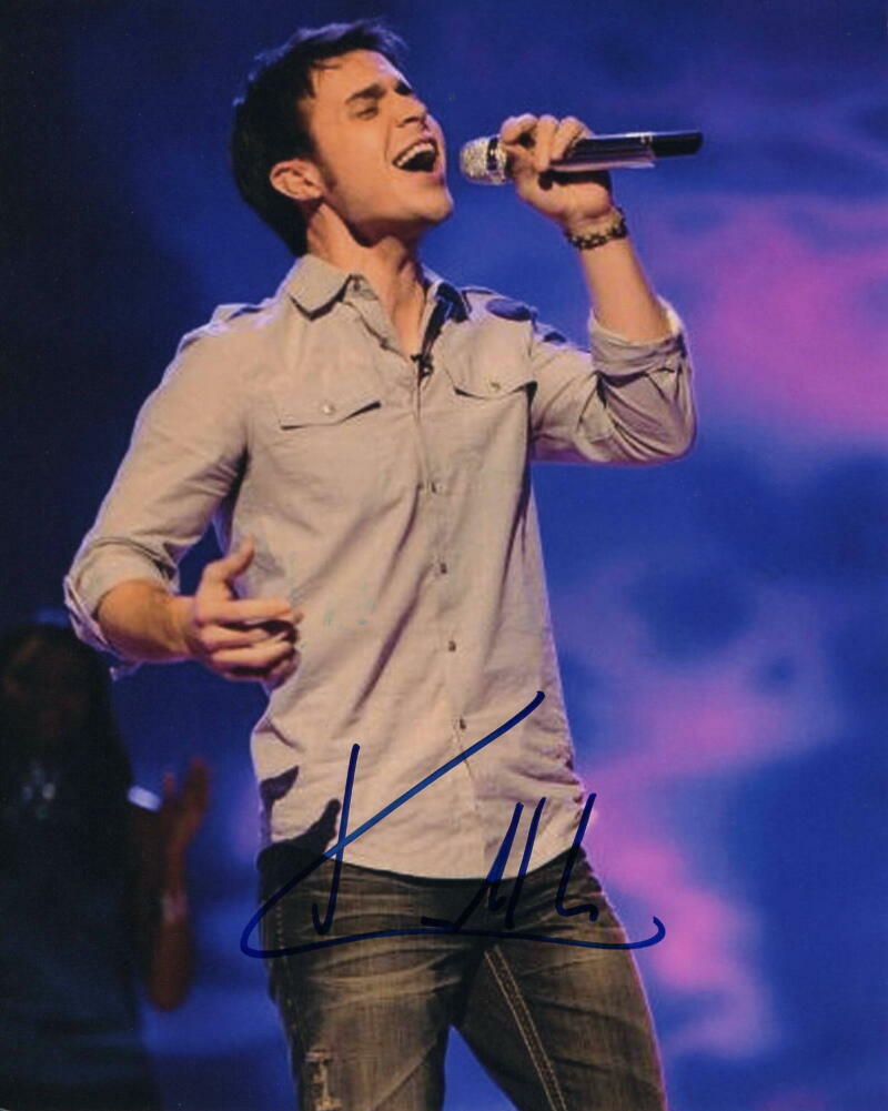 KRIS ALLEN SIGNED AUTOGRAPH 8X10 Photo Poster painting - AMERICAN IDOL STAR, NO BOUNDARIES, RARE