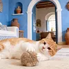 Rabbit Fur Ball Cat Toy 3.15in Plush Fuzzy Artificial Balls for Kitten Pet Gifts