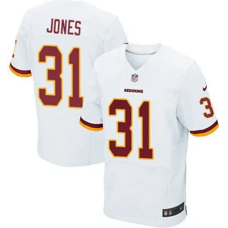 Redskins #31 Matt Jones White Men's Stitched NFL Elite Jersey