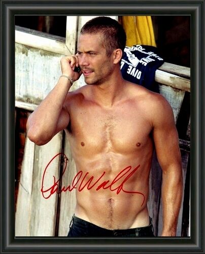 PAUL WALKER 4 FAST AND FURIOUS A4 SIGNED AUTOGRAPHED Photo Poster painting POSTER  POST