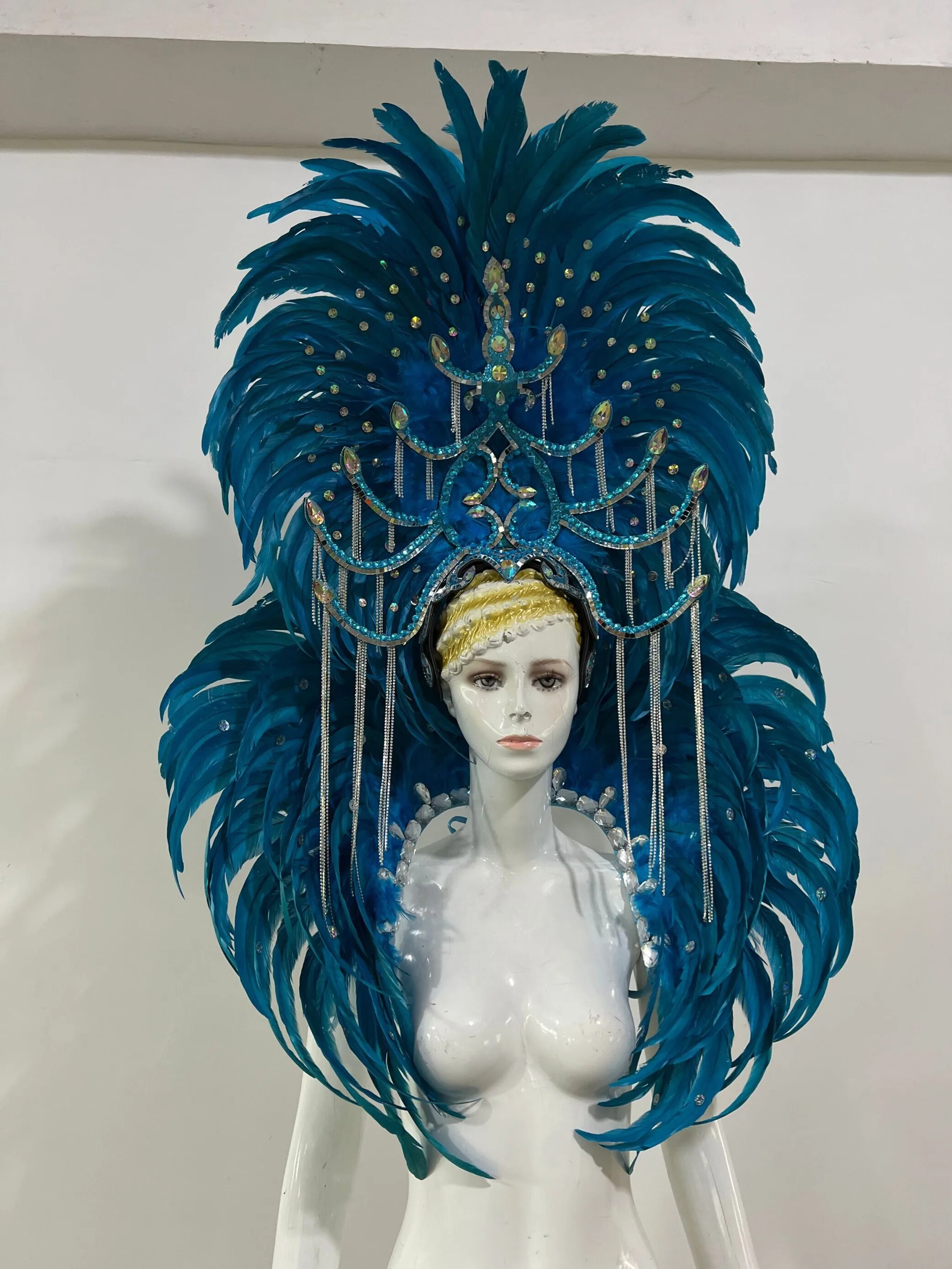 VCshoes Brazil Rio Spanish Cuba Santiago Havana Venice Dionysia Carnival Float Mask Dress Masque Ball Costume Samba Plumage Plume Headd