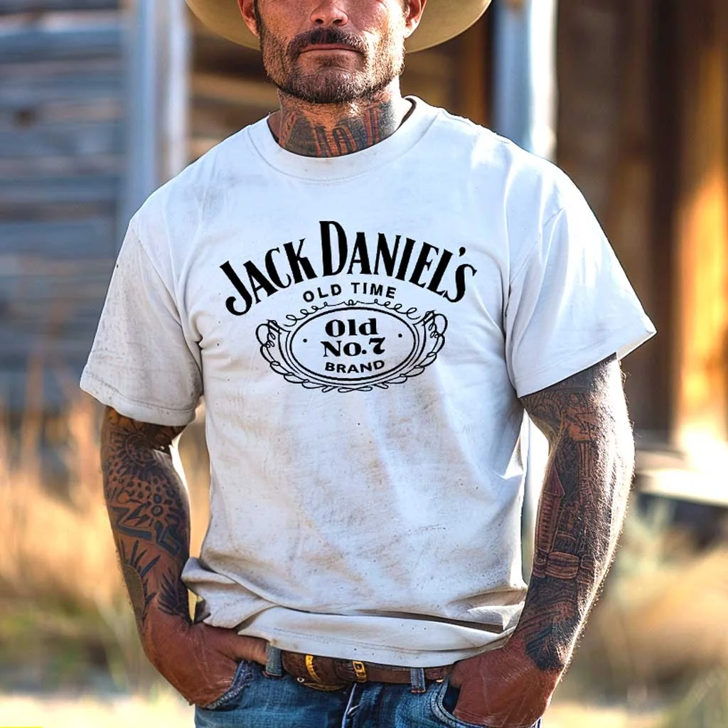  Classic Logo Graphic T-Shirt for Men - Perfect for Casual Wear and Festive Occasions