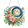 Acrylic 2D Flat DIY Sun Moon Flower Hanging Diamond Art Kits Wall Door Decor