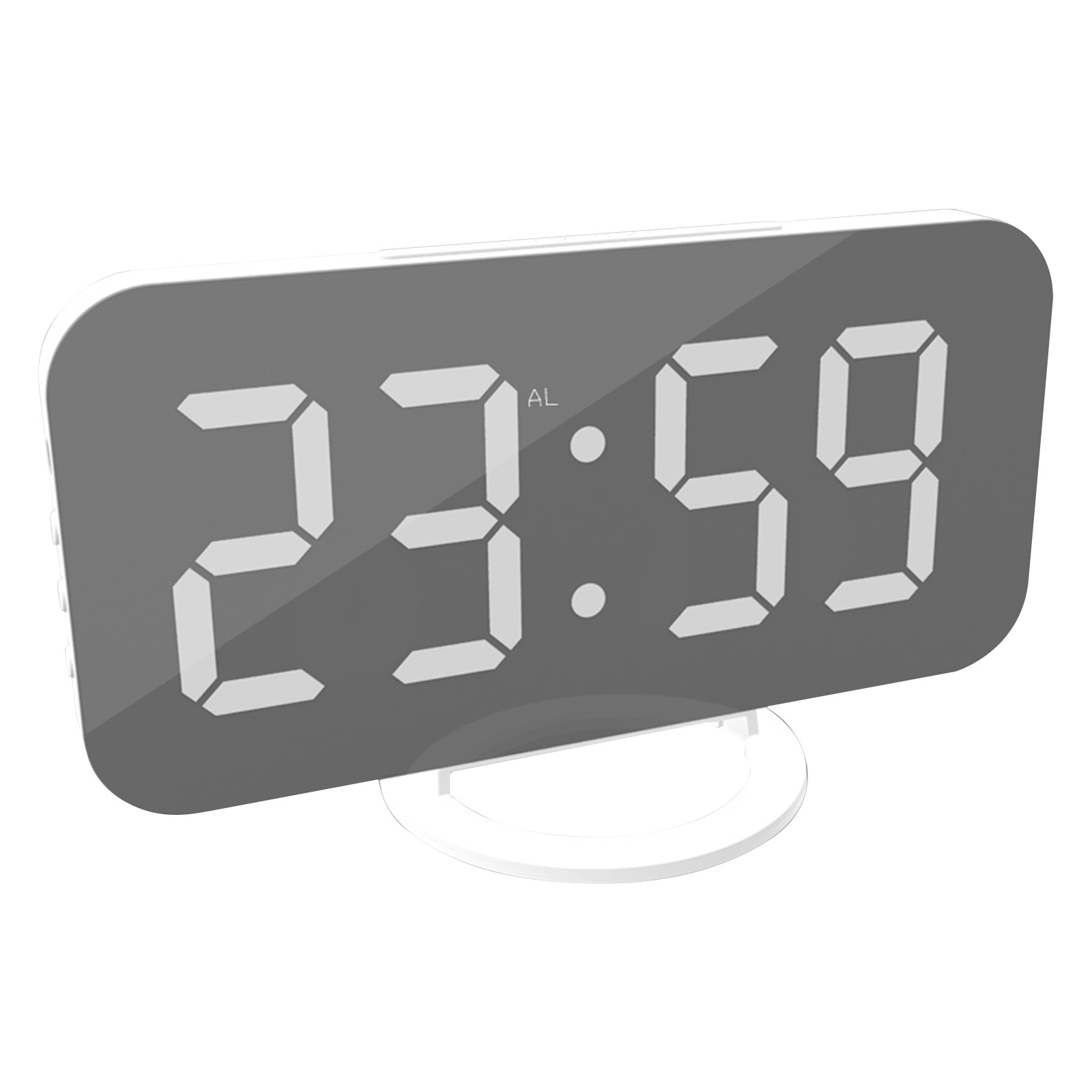 

Digital Alarm Clock, Dual USB Mirror LED Electronic Clocks for Home Bedroom, 501 Original
