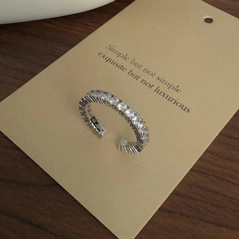 Hip-Hop Commute Geometric Copper Plating Open Rings