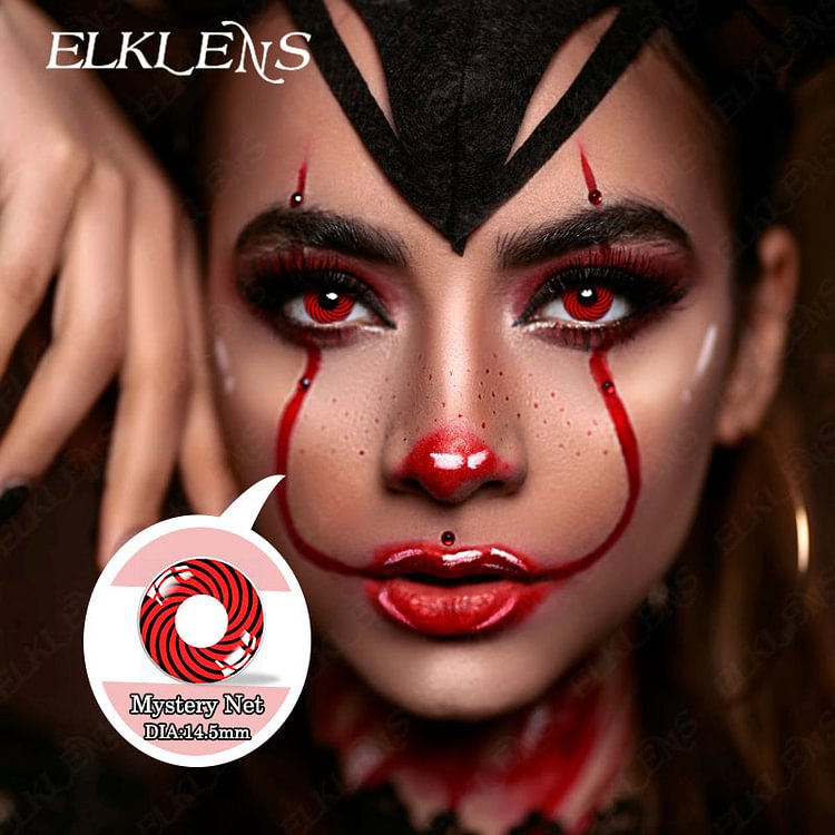 Halloween Mystery Net Red Cosplay Contact Lenses