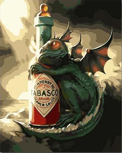 

Baby Dragon Tabasco – Paint By Numbers - 40*50CM, 501 Original