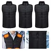 28 Heating Zone Smart Electric Heated Vest USB/DC Stand Collar Thermal Waistcoat