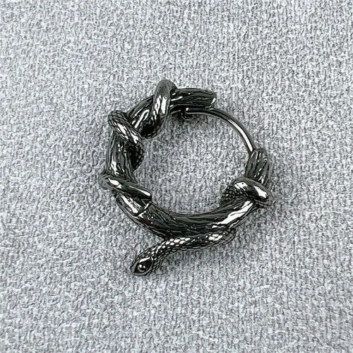 Vintage Snake Tangled Plant Vines Earrings