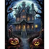Halloween Haunted House-Paint by Numbers Acrylic Painting 40*50CM
