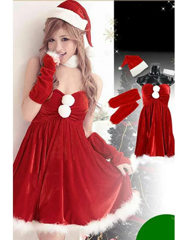 Sexy Santa Dress Santa Claus Suit-elleschic