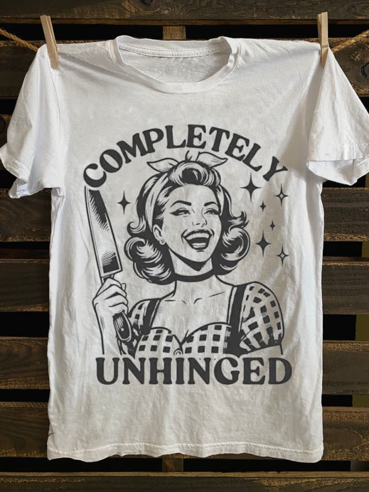 Completely Unhinged Graphic Print Unisex Classic T-shirt